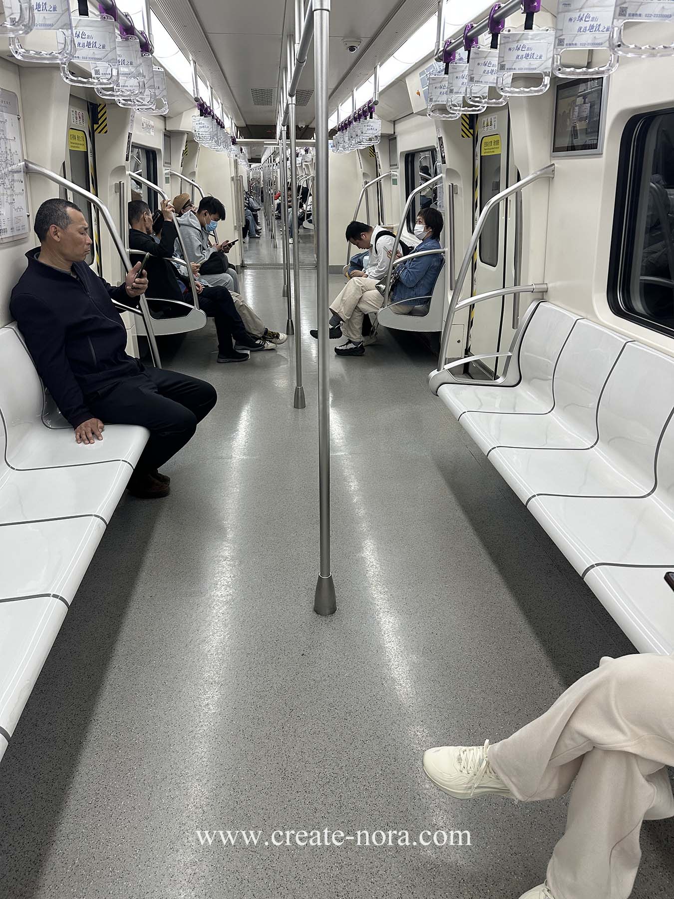 the photo of nora rubber flooring in Tianjin Metro 3